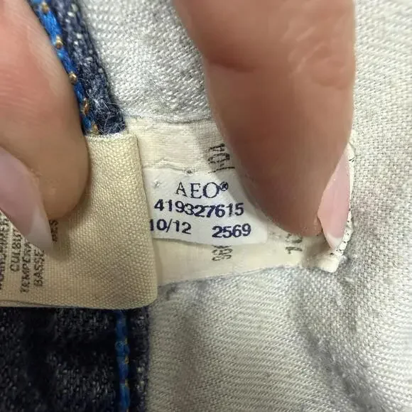 American Eagle Slim Straight Classic Denim Blue 32x34 Y2K Everyday - Picture 7 of 7